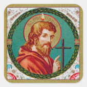 St. Philip de Apostle (JMAS 10) Vierkante Sticker (Voorkant)