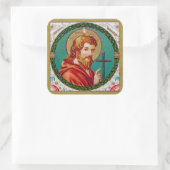 St. Philip de Apostle (JMAS 10) Vierkante Sticker (Tas)