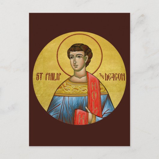 St. Philip de Deacon Prayer Card Briefkaart (Voorkant)