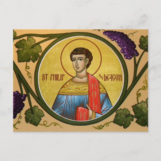 St. Philip de Deacon Prayer Card Briefkaart (Voorkant)