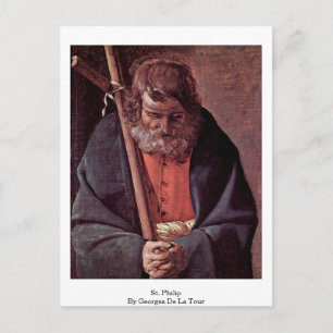 St. Philip door Georges de la Tour Briefkaart