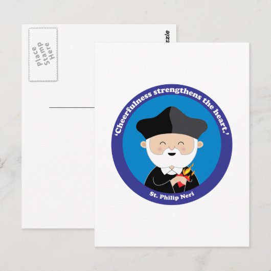 St. Philip Neri Briefkaart (Voorkant / Achterkant)