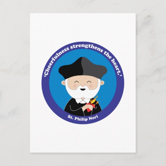 St. Philip Neri Briefkaart (Voorkant)