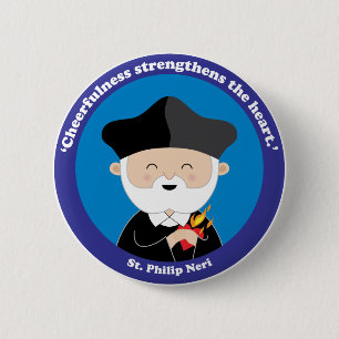 St. Philip Neri Ronde Button 5,7 Cm