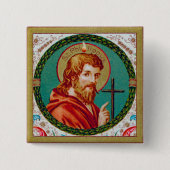St. Philip the Apostle (JMAS 10) Square Vierkante Button 5,1 Cm (Voorkant)