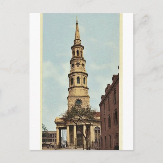 St. Philip's Church, Charleston, S.C. klassiek hee Briefkaart (Voorkant)