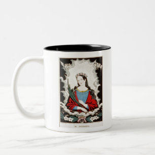 St. Philomena - 1845 Tweekleurige Koffiemok