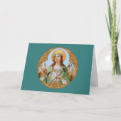 St. Philomena (BK 005) blanco groet Kaart (Voorkant)