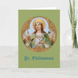 St. Philomena (BK 005) blanco wenskaart Kaart