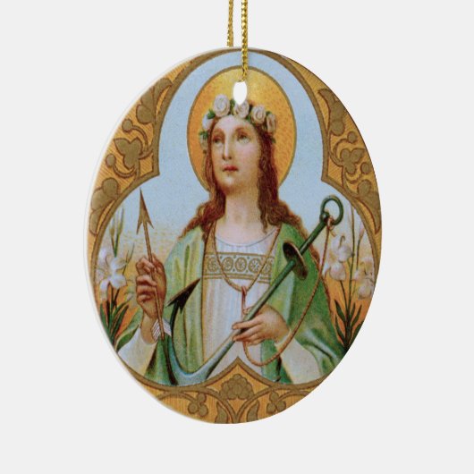 St. Philomena (BK 005) Keramisch Ornament (Rechts)