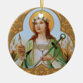 St. Philomena (BK 005) Keramisch Ornament (Voorkant)