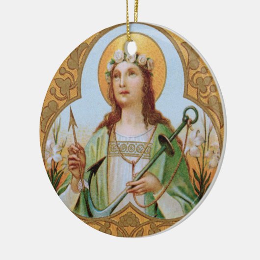 St. Philomena (BK 005) Keramisch Ornament (Links)