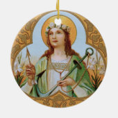 St. Philomena (BK 005) Keramisch Ornament (Achterkant)