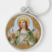 St. Philomena (BK 005) Metaal Sleutelhanger (Voorkant)