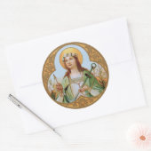 St. Philomena (BK 005) Ronde Sticker (Envelop)