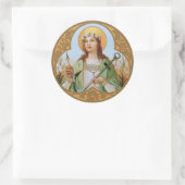 St. Philomena (BK 005) Ronde Sticker (Tas)