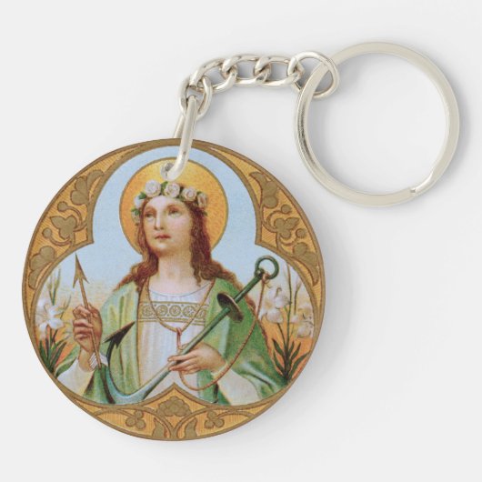 St. Philomena (BK 005) Sleutelhanger (Achterkant)