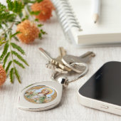 St. Philomena (BK 005) Swirl Sleutelhanger (Zijkant)