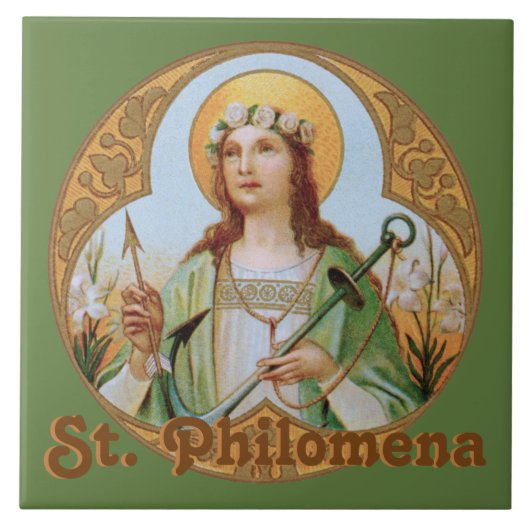 St. Philomena (BK 005) Tegeltje (Voorkant)