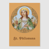 St Philomena (BK 05) 5"x7" Magnetisch Wenskaart (Voorkant)