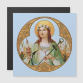 St Philomena (BK 05) Square Magnetic Wenskaart (Voorkant / Achterkant)