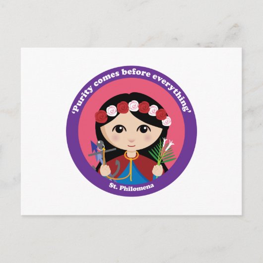 St. Philomena Briefkaart (Voorkant)