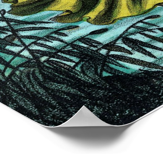 St. Philomena gered van verdrinking Poster (Hoek)