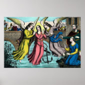 St. Philomena gered van verdrinking Poster (Voorkant)