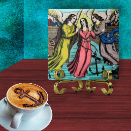 St. Philomena gered van verdrinking Tegeltje