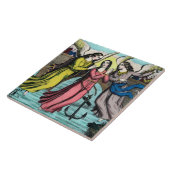 St. Philomena gered van verdrinking Tegeltje (Zijkant)