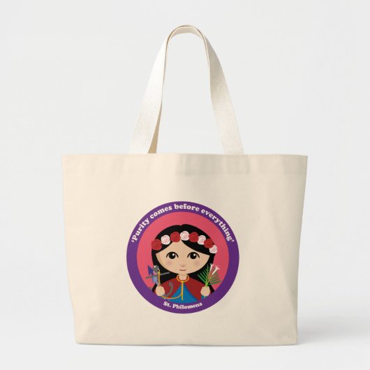 St. Philomena Grote Tote Bag (Voorkant)
