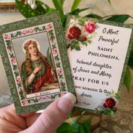 St. Philomena katholieke godsdienst Saint Prayer Plaatskaartje