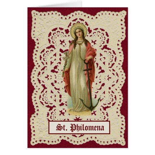 St. Philomena Katholieke Religieuze Saint (Voorkant)