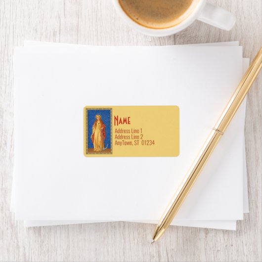 St. Philomena met Anchor (SNV 051) Etiket (Insitu)