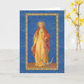 St. Philomena met Anchor (SNV 051) Kaart (Gele Bloem)