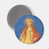 St. Philomena met Anchor (SNV 051) Magneet (Voorkant / Achterkant)