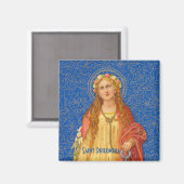 St. Philomena met Anchor (SNV 051) Magnet (Voorkant / Achterkant)