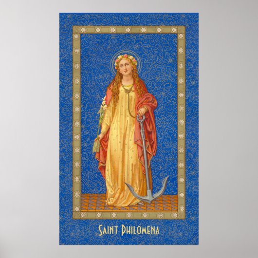St. Philomena met Anchor (SNV 051) Poster (Voorkant)