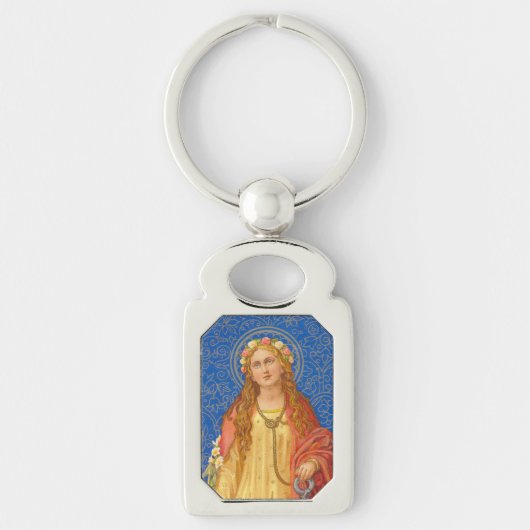 St. Philomena met Anchor (SNV 051) Sleutelhanger (Voorkant)