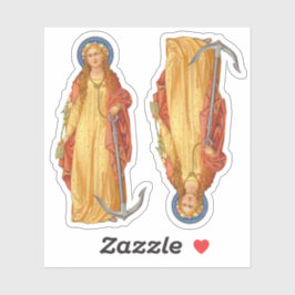 St. Philomena met Anker Custom-Cut Vinyl Sticker