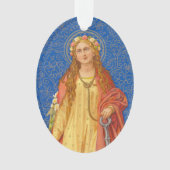 St. Philomena met anker (SNV 051) Acryl Ornament (voorkant)