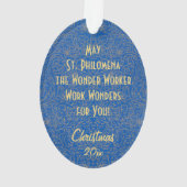 St. Philomena met anker (SNV 051) Acryl Ornament (achterkant)
