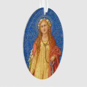 St. Philomena met anker (SNV 051) Acryl Ornament (voorkant)