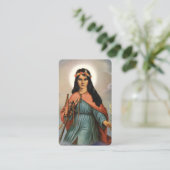 St Philomena Patron St of Children Prayer Kaart Visitekaartje (Staand voorkant)