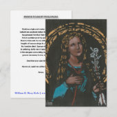 St. Philomena Prayer Kaart (Voorkant / Achterkant)