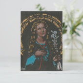 St. Philomena Prayer Kaart (Staand voorkant)