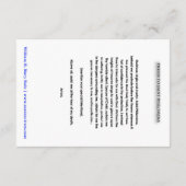 St. Philomena Prayer Kaart (Achterkant)