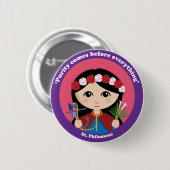 St. Philomena Ronde Button 5,7 Cm (Voorkant /achterkant)