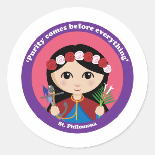St. Philomena Ronde Sticker