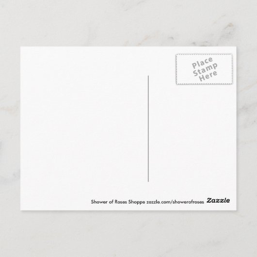 St. Philomena Wonder Worker Feast Day aug 10 Briefkaart (Achterkant)